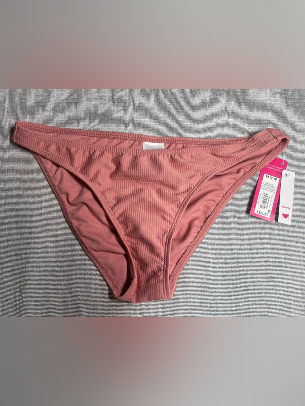 Juniors Dusty Rose Bikini Bottom Medium